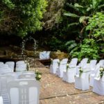 Wedding reception Setup at the Pond - Another View